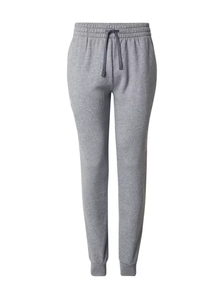 UNDER ARMOUR Sportovní kalhoty Rival šedý melír bílá