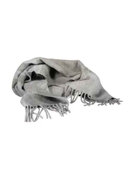 Szal Ralph Lauren wełniana klasyczna szara