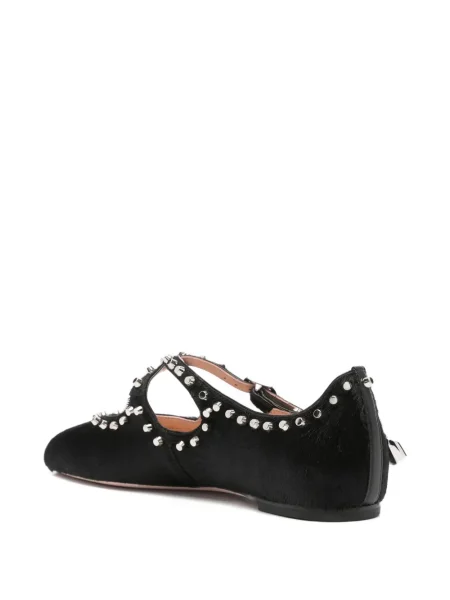 Balerini Bally din piele negru
