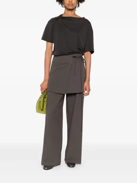 Pantaloni Eleh plic maro