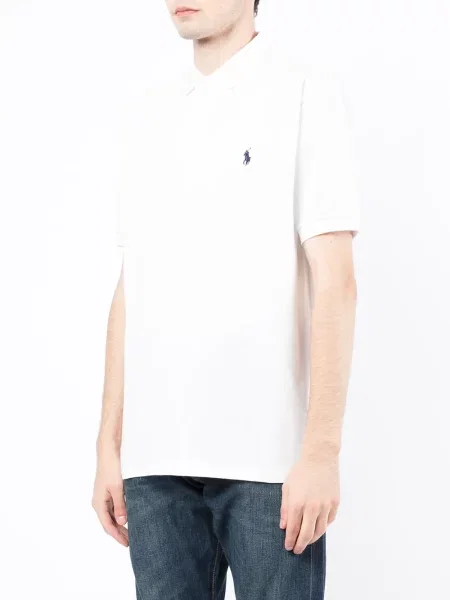 Dlouho košile Polo Ralph Lauren s výšivkou s dlouhými rukávy bílá