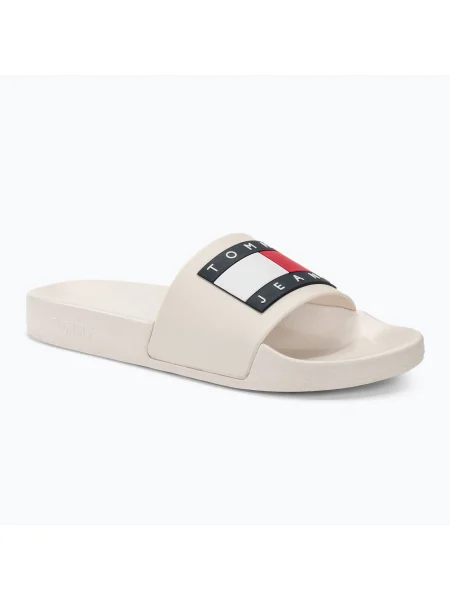 Мъжки чехли Tommy Jeans Pool Slide Ess ecru бежово