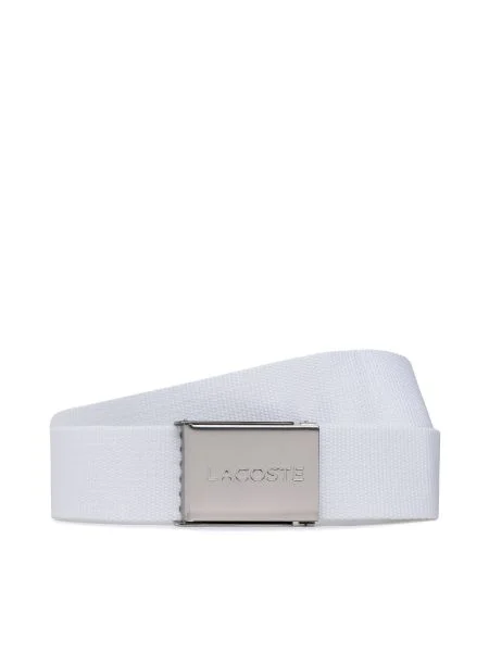 Lacoste opasok pánsky biela
