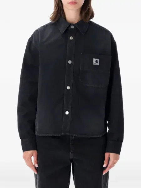 Geacă cămașă Carhartt Wip cu autograf negru