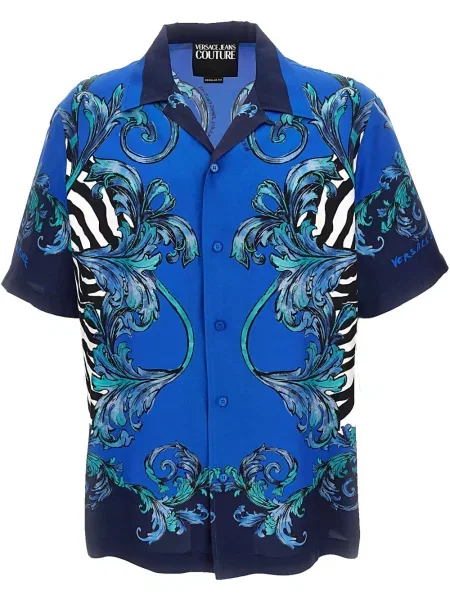 Риза Versace Jeans Couture с принт синьо