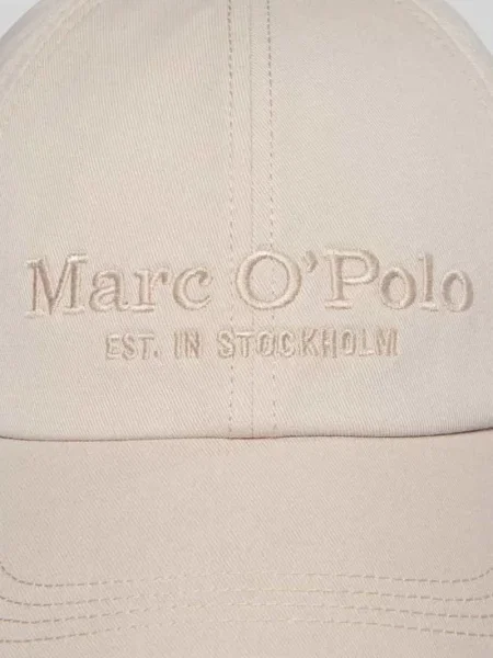 Marc O'Polo czapka z daszkiem beżowa