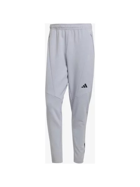 Spodnie długie adidas Designed for Training Spaceknit jasnoszare L szare