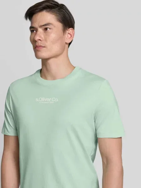 T-shirt o kroju regular fit z czystej bawełny S.oliver Red Label