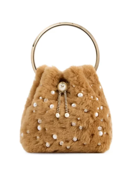 Geantă Jimmy Choo maro