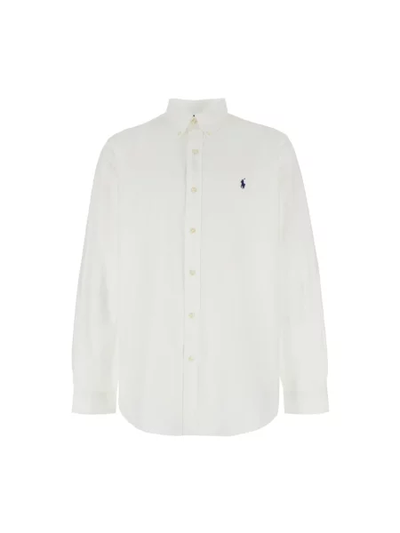 Lniana koszula Ralph Lauren biała