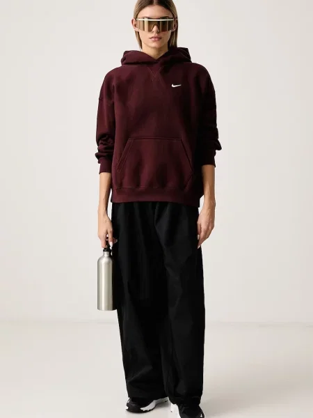 Nike Sportswear oversize mikina dámska s bavlnou Studio Fleece