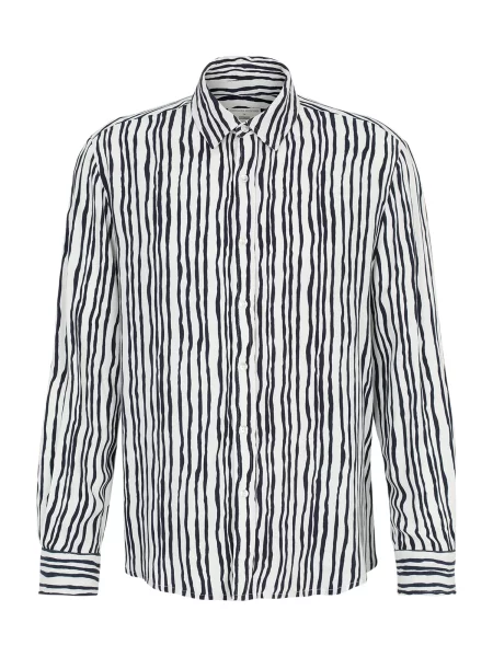 Guido Maria Kretschmer Košeľa Emilio námornícka modrá biela