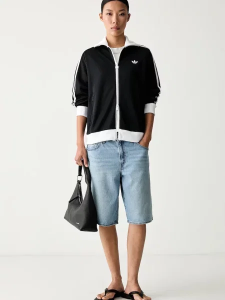 Adidas Originals jopica z bombažem Beckenbauer črna