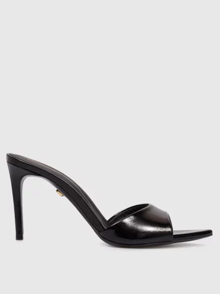 Шкіряні лаковані мюлі Babe Pay Pls чорні