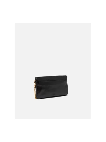 Rucsac Pinko din piele plic negru