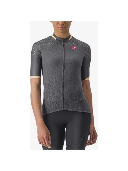 Ciemnoszara koszulka z krótkim rękawem Castelli Pezzi XS szara