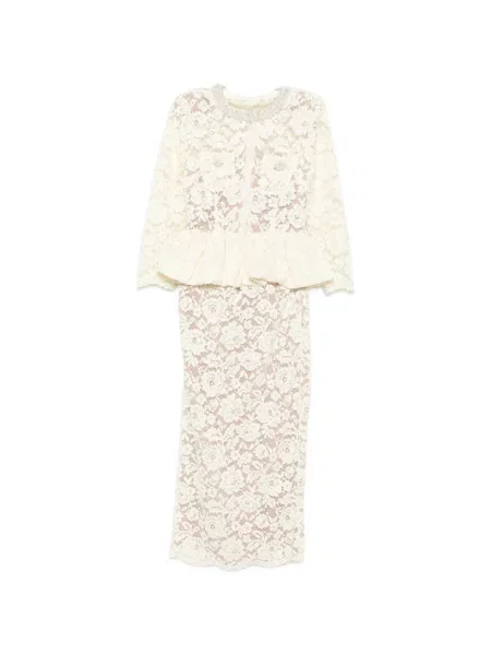 Rochie Self-portrait cu model floral din dantelă