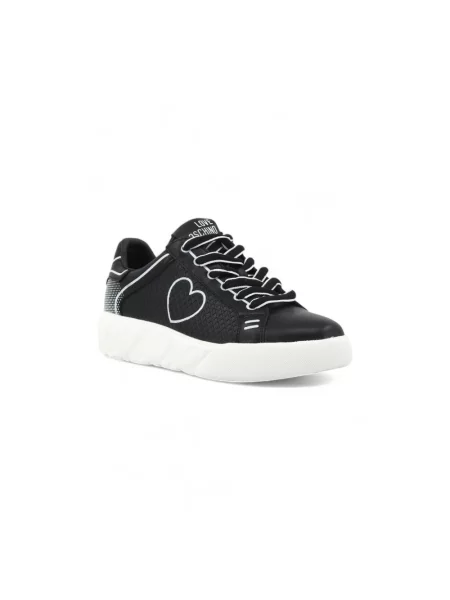 Sneakersy Love Moschino skórzane czarne