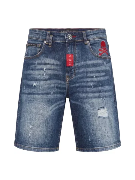 Szorty jeansowe Philipp Plein niebieskie
