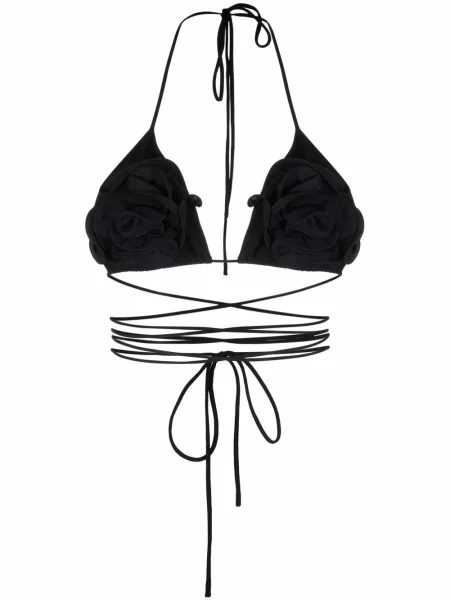 Bikini Magda Butrym cu model floral negru