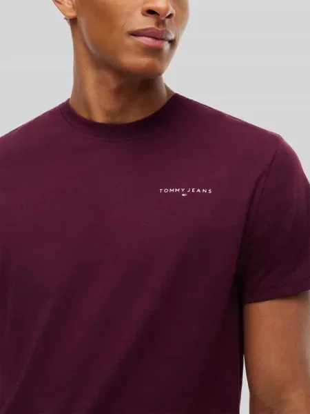 T-shirt o kroju slim fit z czystej bawełny Tommy Jeans