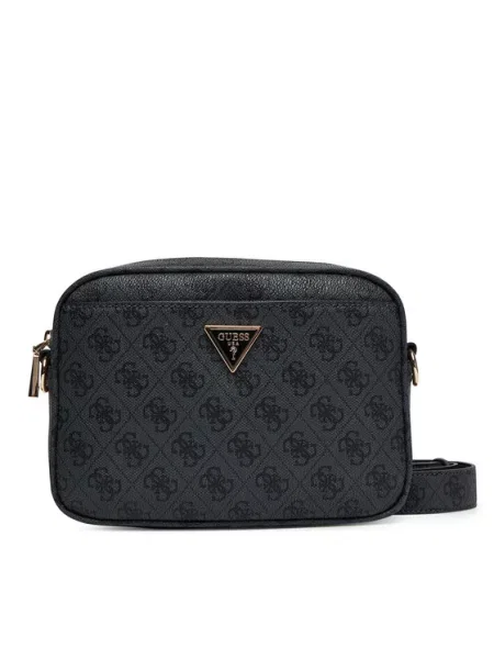 GUESS Torba preko ramena Meridian II tamo / crna siva
