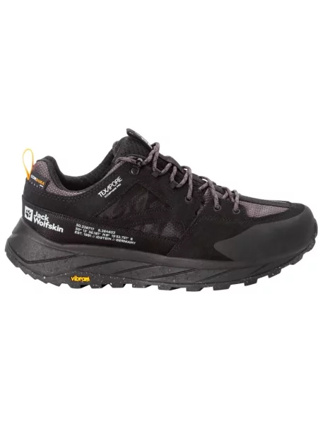 Кожаные кроссовки Jack Wolfskin черные