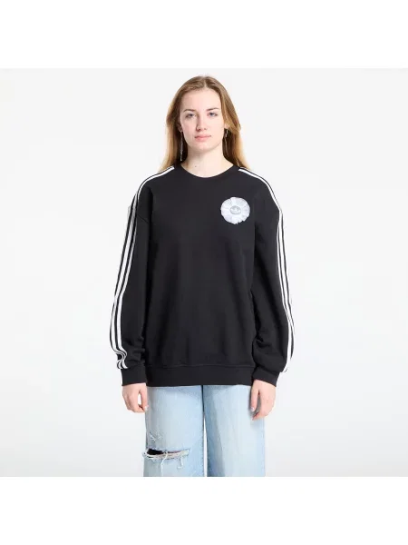 Hanorac crewneck Adidas Originals alb
