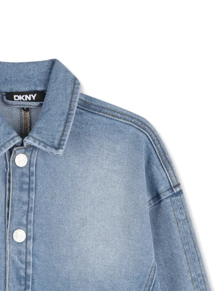 Kurtka jeansowa dziecięca Dkny niebieska