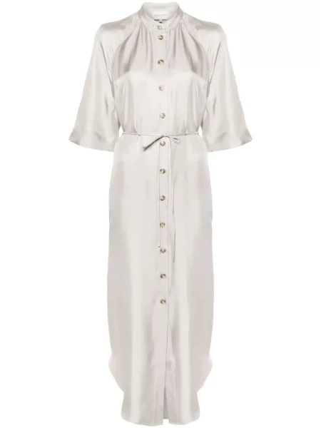 Talie rochie tip cămașă Loulou Studio de mătase