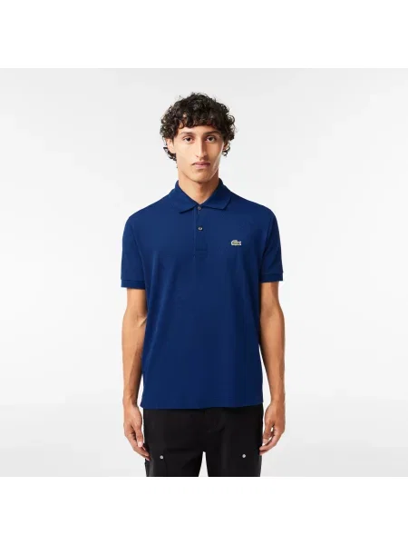 Lacoste Koszulka Polo Oryginał Petit Piqué granatowa