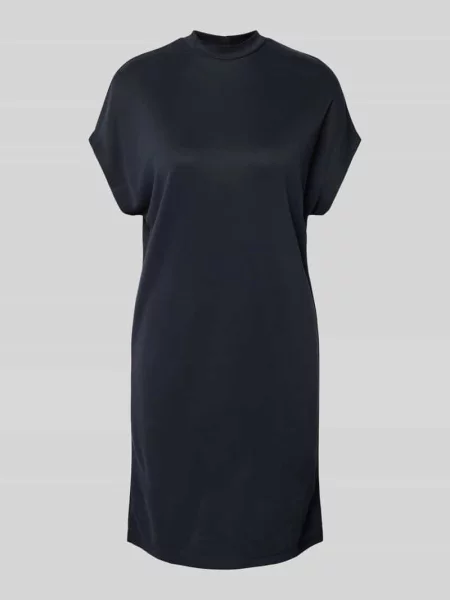 Sukienka mini z krótkim rękawem model ‘Linea’ Mbym czarna