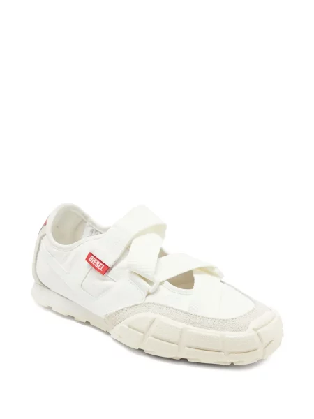 Sneakerși Diesel slip-on alb