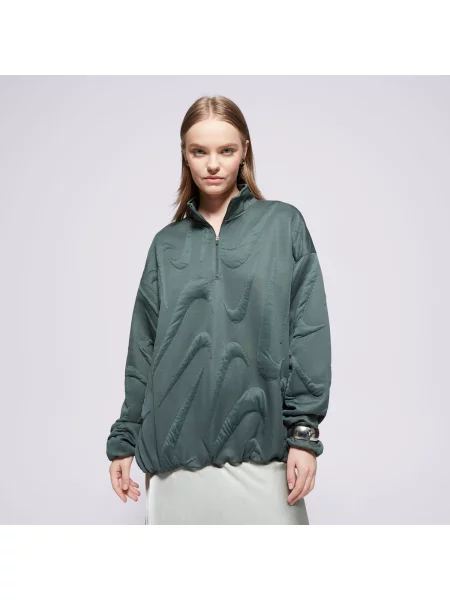 Nike Kurtka W Nsw Cllctn Cozy Logo Qz zielona