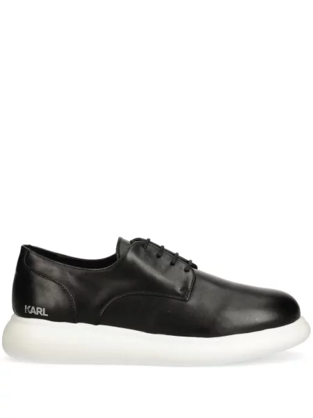 Pantofi derby Karl Lagerfeld cu șireturi din dantelă negru