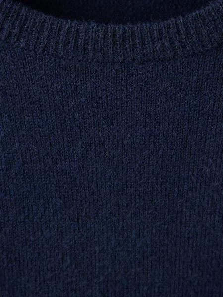 Sweter z falbanami i ćwiekami Teen L MANGO TEEN granatowy