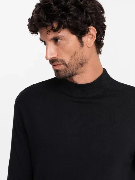 Golf pulover Ombre tricotate negru