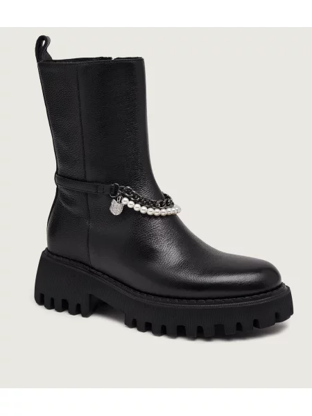 Marc Cain De piele botine negru