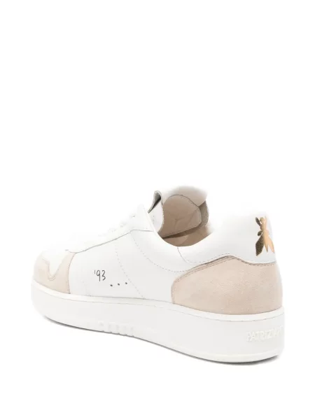 Sneakerși Patrizia Pepe din piele de căprioară alb