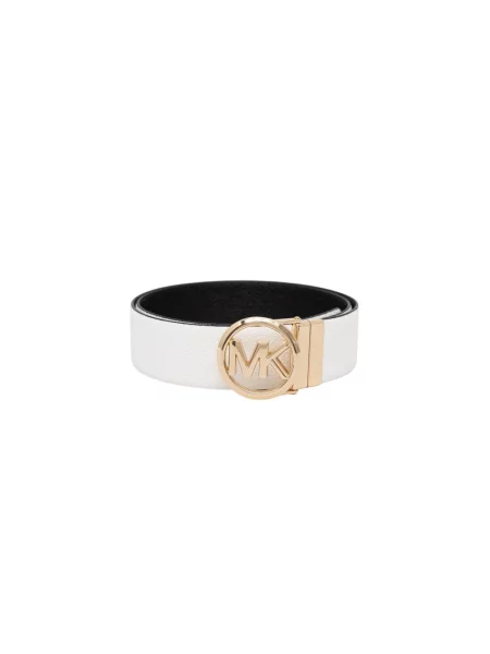 MICHAEL Michael Kors pasek skórzany dwustronny biały