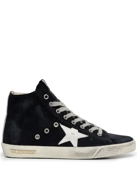 Sneakerși Golden Goose Francy din piele de căprioară albastru