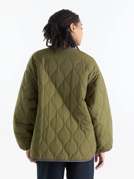 Бомбер New Balance Quilted Bomber зелений