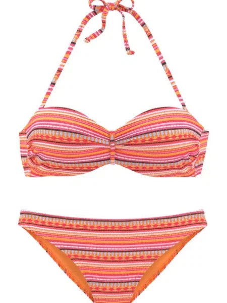 LASCANA Costum de baie două piese portocaliu