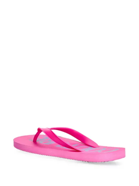 Șlapi Versace Jeans Couture cu imagine roz