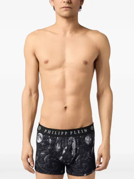 Boxeri Philipp Plein cu imagine negru