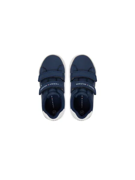Laisvalaikio batai Tommy Hilfiger Low Cut Velcro Sneaker M Tamsiai mėlyna