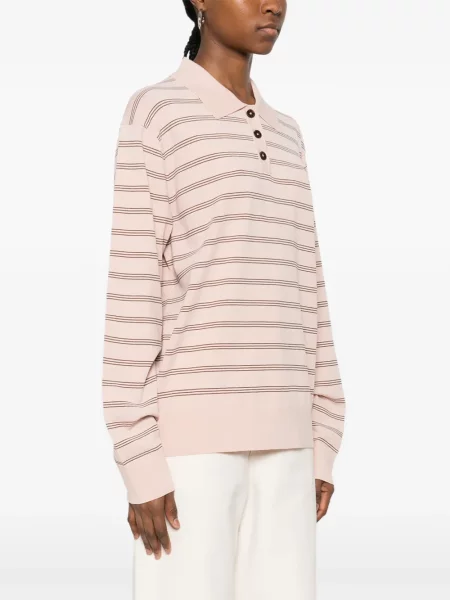 Polo The Garment cu dungi roz