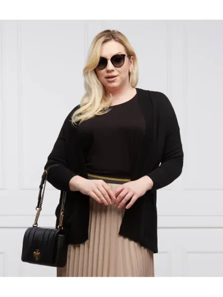 Persona by Marina Rinaldi Cardigan MENTA Plus size | Relaxed fit negru