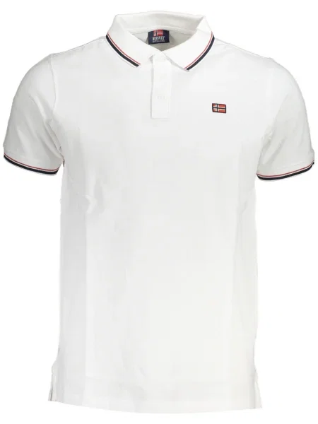 Tricou polo Norway 1963 alb