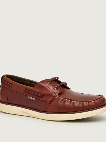 Barbour De piele mocasini Rothley maro